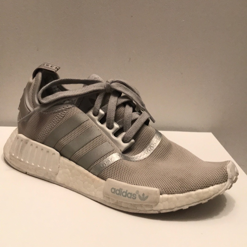Adidas NMD grey with white sole